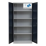 thumbnail of PROREGAL Stahlschrank BEE mit 5 lackierten Fachböden | HxBxT 195x92x42cm | Grau-Anthrazit | Werkstattschrank Werkzeugschrank Aktenschrank