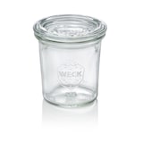 thumbnail of 60x Weck Glas Mini-Sturzglas mit Deckel Overturn 140 ml