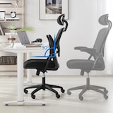thumbnail of DUPI Silla de Escritorio ERGONOMIC | Respaldo de Malla Transpirable | Soporte Lumbar y Reposacabezas Ajustable | Giratoria 360º │Negro/Metal