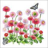 thumbnail of 20 Servietten Papier 33x33cm 3-lagig - hochwertige Einweg Papierservietten Gänseblümchen Motiv Partyservietten Gartenfest Picknick Frühling Sommer