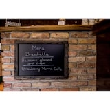 thumbnail of Rustikale Tafel Kreidetafel Wandtafel Küchentafel mit Holzrahmen / Schwarz 120x60cm