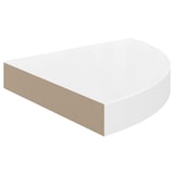 thumbnail of vidaXL Eck-Schweberegale 2 Stk. Hochglanz-Weiß 25x25x3,8 cm MDF