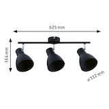 thumbnail of Paulmann Deckenstrahler Davy   E27   230V max. 3x20W dimmbar Schwarz 66761