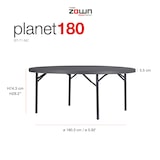 thumbnail of ZOWN Mesa redonda 180 cm plegable Planet180 Classic