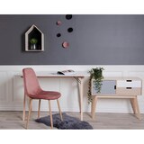 thumbnail of Bureau - Wit - Natuurlijke houten poten