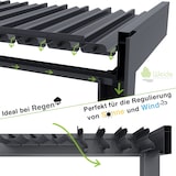 thumbnail of Weide Classic | Pergola Aluminium freistehend | 3 x 3,6 M | Lamellendach anthrazit