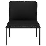 thumbnail of vidaXL 6-delige tuin loungeset met kussens zwart PVC