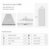 thumbnail of Panel decorativo de PVC efecto lama de madera, juego de 10 piezas, 120x30 cm, revestimiento de pared nogal
