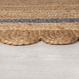 thumbnail of Einzigartiger Jute Teppich Grace, Handarbeit, von Kadima Design. Farbe: Braun-Grau, Größe: 160x160 cm