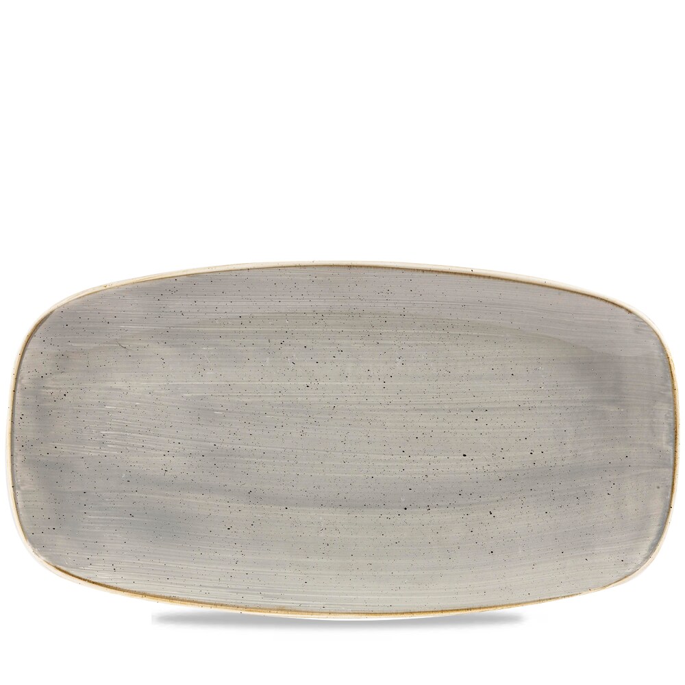 Churchill Stonecast Platte rechteckig 35,5 x 18,9 cm, Grey