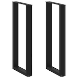 thumbnail of Helloshop26 - Juego de 2 patas para mesa de bar en forma de U dimensiones 50 x 100 cm con niveladores ajustables diseño moderno en 02_0057472