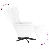 thumbnail of vidaXL Massagesessel mit Fußteil Weiß Kunstleder