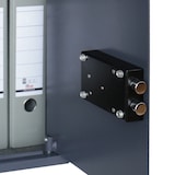 thumbnail of HMF 49208-11 Tresor mit Doppelbartschloss, Möbeltresor, 36 x 48 x 37 cm, Anthrazit