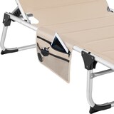 thumbnail of tectake Tumbona Lorella acolchada, plegable  Beige