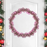 thumbnail of vidaXL Weihnachtskugelgirlande Rosa 186 cm Polystyrol