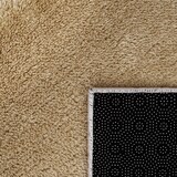 thumbnail of Teppich Kurzflor waschbar Unifarben Wohnzimmer schmutzabweisend Natur Quadrat 200S | 100% Polyester | Florhöhe: 10 mm | pflegeleicht