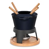 thumbnail of La Fonderie 1890 Fondueset aus Gusseisen für 4 Personen Mont D'Arbois, spritzwassergeschützter Deckel, 4 Gabeln, Fassungsvermögen 1,2 l