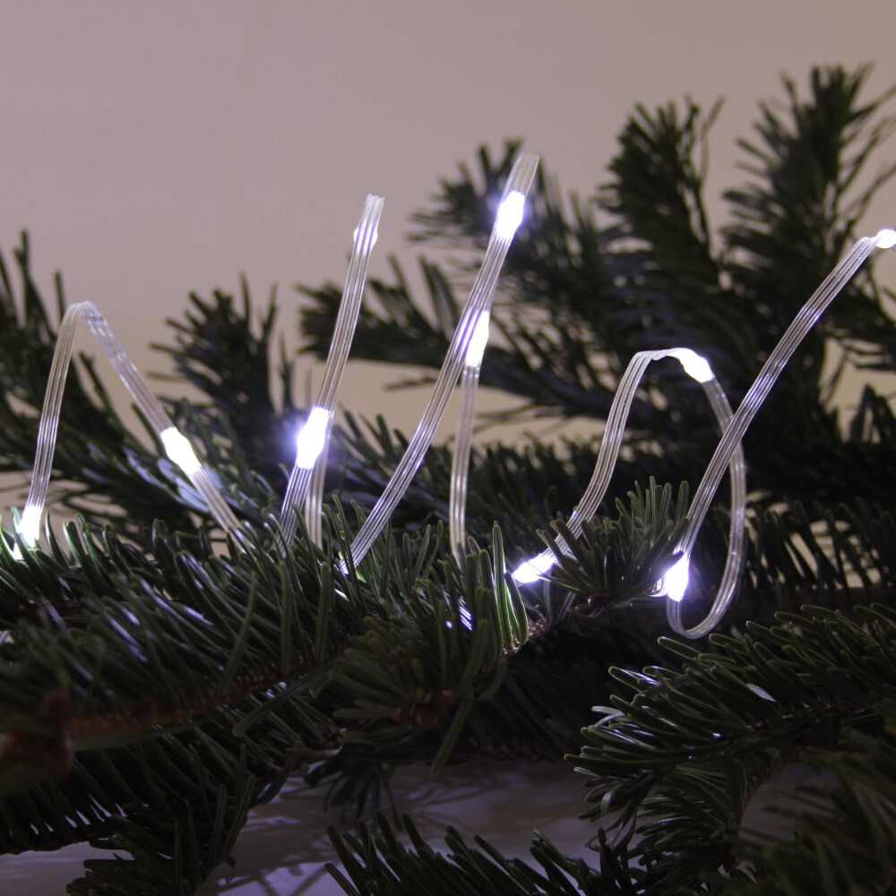 LED-Lichterkette 100 LED kaltweiß