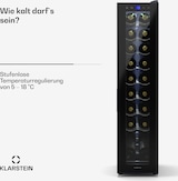 thumbnail of Klarstein Shiraz 18 Slim Uno Weinkühlschrank 18 Flaschen 5 - 18 °C Touch-Control Schwarz