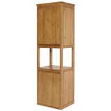 thumbnail of Teak-Hochschrank HWC-M71, Badschrank Badregal Badezimmer, hochwertiges B-Grade-Teak (Kernholz, 20-30 Jahre), 141x41x36cm