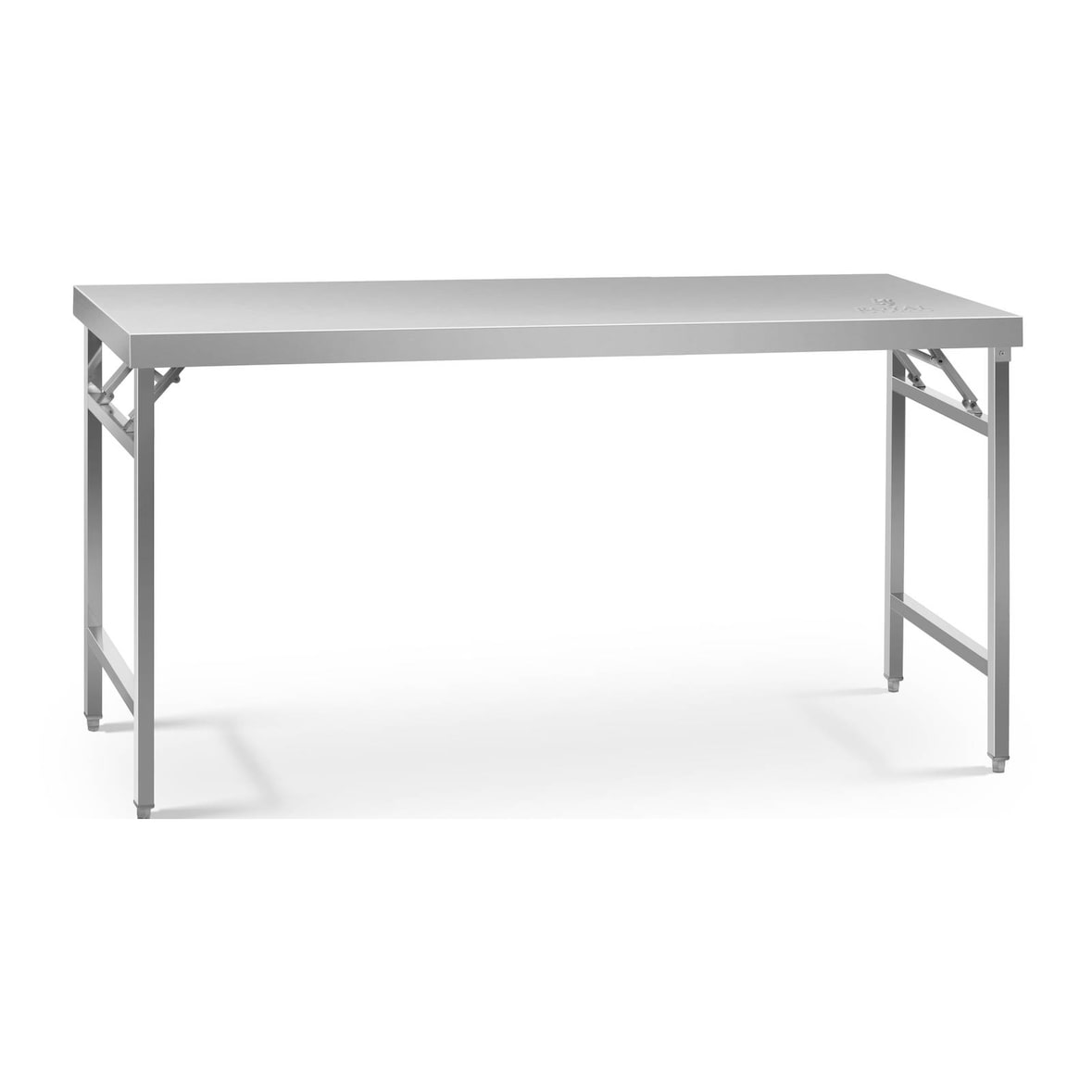 Royal Catering Edelstahl-Arbeitstisch - PREMIUM - 60 x 180 cm - 230 kg - klappbar -