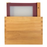 thumbnail of Securit® Doos met 20 Menumappen A4 "Wood" - Bordeaux - Hout met teakafwerking - 4 zijden