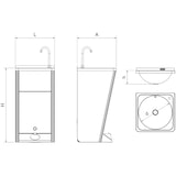thumbnail of Lavamanos autonomo portatil inoxidable Fabricante: Fricosmos. Referencia: 061430