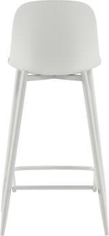 thumbnail of Frida Hocker aus weißem Polypropylen mit Metallbeinen, skandinavisches Design, ergonomischer Sitz für Küche und Wohnzimmer - Om/Frida