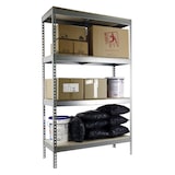 thumbnail of SimonRack Industrieregal, 2000x2100x600 mm, 500 kg am Biegepunkt, 4 Holzböden, Garagenregal, Verzinkt/Holz- Simonforte