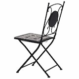 thumbnail of Chaises De Bistrot Mosaïque 2 Pcs Gris