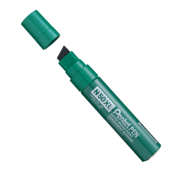 Marqueur permanent Pen N50XL, pointe biseau 15,4 mm, encre verte
