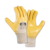 thumbnail of teXXor® Nitril-Handschuhe mit Strickbund, Arbeitshandschuhe, Nitrilhandschuhe, Gelb - Größe 11 (XXL)