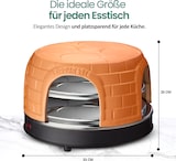 thumbnail of Emerio Pizzarette Original PO-116124.1 – Pizzaofen für 8 Personen – Handgefertigte Terrakotta-Kuppel – 1500W – Mini-Pizza
