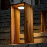 thumbnail of Lumisky CHENNAI H50CM Batteriebetriebene Solarlaterne Holz holzfarben