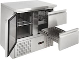 thumbnail of GastroHero Kühltisch Mini Edelstahl GN 1/1 1 Tür 2 Schubladen statische Kühlung +2 °C bis +8 °C 230 V Profi Gastronomie ECO 1/2 900x700x870 mm