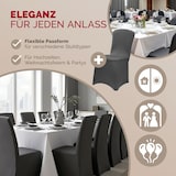 thumbnail of DETEX® 4er Set Stretch Hussen Grau Überwurf Rückenlehne