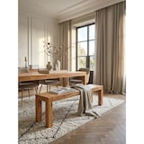 thumbnail of Sitzbank Landhaus-Stil: Massivholz Akazie, 200 kg Belastung, handgefertigt. Beige, 160x35x45 cm | Kadima Design