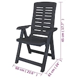 thumbnail of vidaXL Tuinstoelen 6 stuks. antraciet
