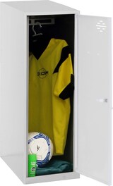 thumbnail of SimonRack Taquillas Vestuario Pequeña, 915x400x500 mm, Amario Metálico Pequeño, Incluye Llave, Gris/Blanco - Simonlocker