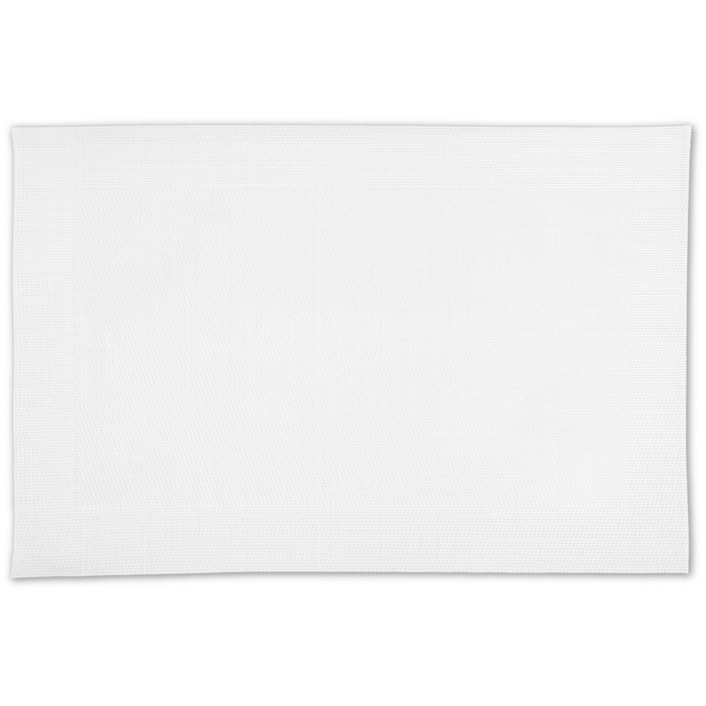 Tischset, abwaschbare Tischunterlage - Weiß