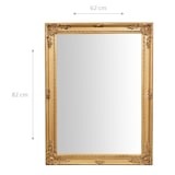 thumbnail of Biscottini Specchi per camere da letto 62x4x82 cm - Specchiera bagno rettangolare - Specchio da parete Cornice in legno - Specchi da muro Decorativi