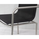 thumbnail of METRO Professional Silla Milano, acero inoxidable / textileno, 56 x 56 x 88.5 cm, con reposabrazos​, apilable, negro