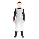 thumbnail of Schürze einweg geblockt ca. 60 my aus LDPE Weiß 25 Stück 125x100 cm Einwegschürze Einmalschürze