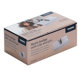 thumbnail of Badge avec pince et épingle 90x60mm / 24 pièces, 121261