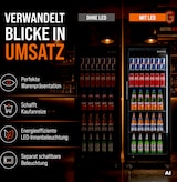 thumbnail of GastroHero Getränkekühlschrank GKSE230 230 Liter Umluftkühlung Glastür LED abschließbar 4 Roste schwarz Gastro Kühlschrank