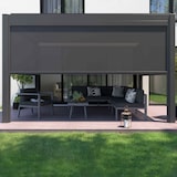 thumbnail of Pérgola bioclimática motorizada autoportante de 3x4m con iluminación y 3 toldos