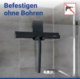 thumbnail of WENKO Badezimmerwischer Silikon Mod. Mola Schwarz, Edelstahl ummantelt mit Silikon