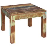 thumbnail of Rustikaler Couchtisch: Recyceltes Mango-Holz, Shabby-Chic-Design, robust, Klarlack-Beschichtung, große Tischplatte. Braun, 60x60x47 cm | Kadima Design