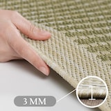 thumbnail of Carpetsale24 In- & Outdoor Teppich Wetterfest 120 x 170 cm Einfarbig Grün - Wasserfest,Flachgewebe, für Balkon, Garten, Terrasse, Küchenteppich