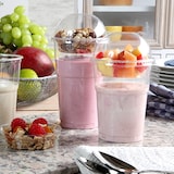 thumbnail of Starpak 50 tampas de cúpula "Hurricane", PET redondas Ø 9,5 cm - 4,5 cm cristalinas sem perfuração